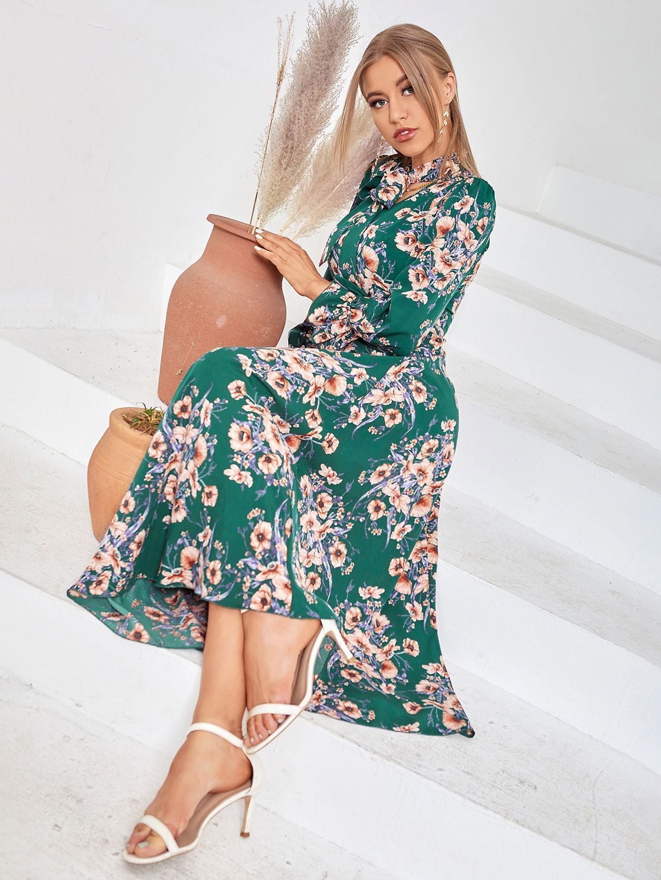 Women's Fashionable Casual Elegant High Waist Dress