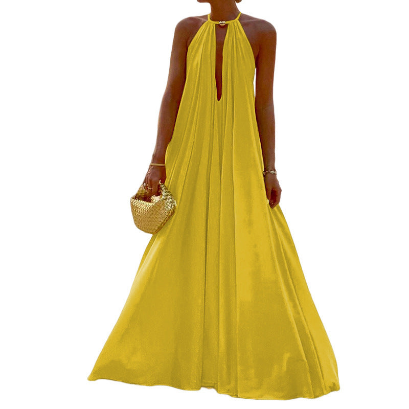 Women's Fashion Elegant Halter Loose Dress