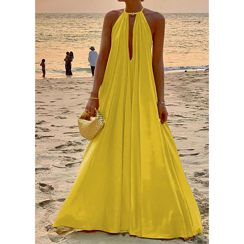 Women's Fashion Elegant Halter Loose Dress