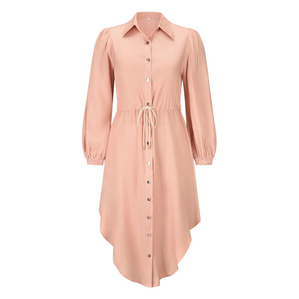 Women's Fashion Temperament Mid-length Shirt Dress
