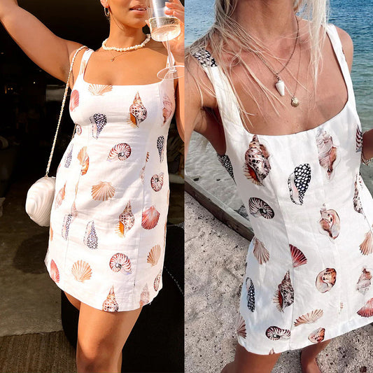 Fashion Printing Dress Fashion Women's Wear