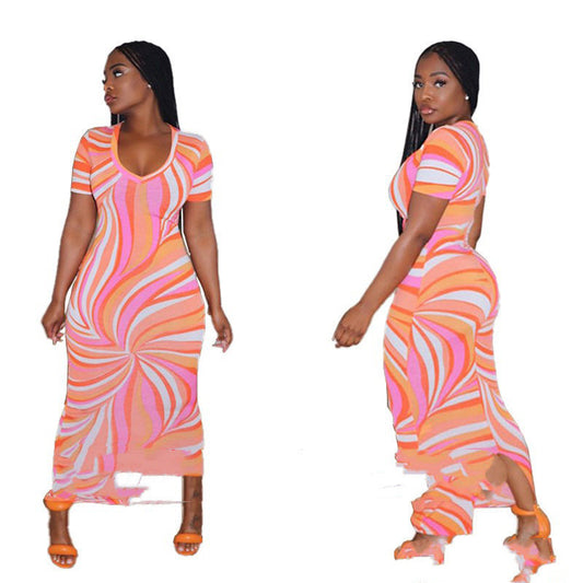 European And American Vortex Dress Fashion