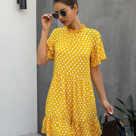 Summer Fashion Polka Dot Women's Clothing Dress
