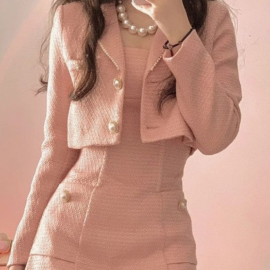 Hot Girl Temperament Salt Celebrity Early Autumn Dresses Two-piece