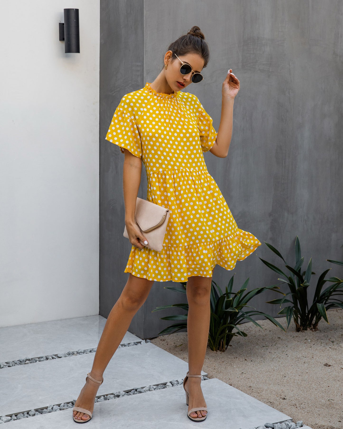 Summer Fashion Polka Dot Women's Clothing Dress
