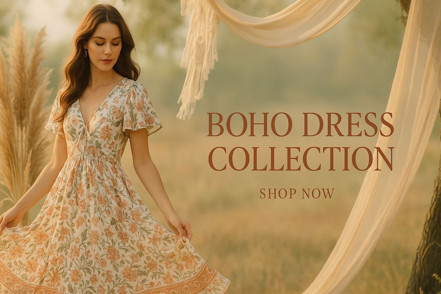 Boho Dress Collection Banner