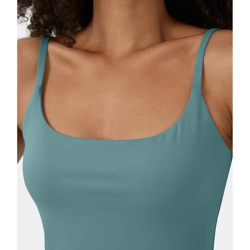 Fashionable Elegant Mid-length Vest With Pockets Dress