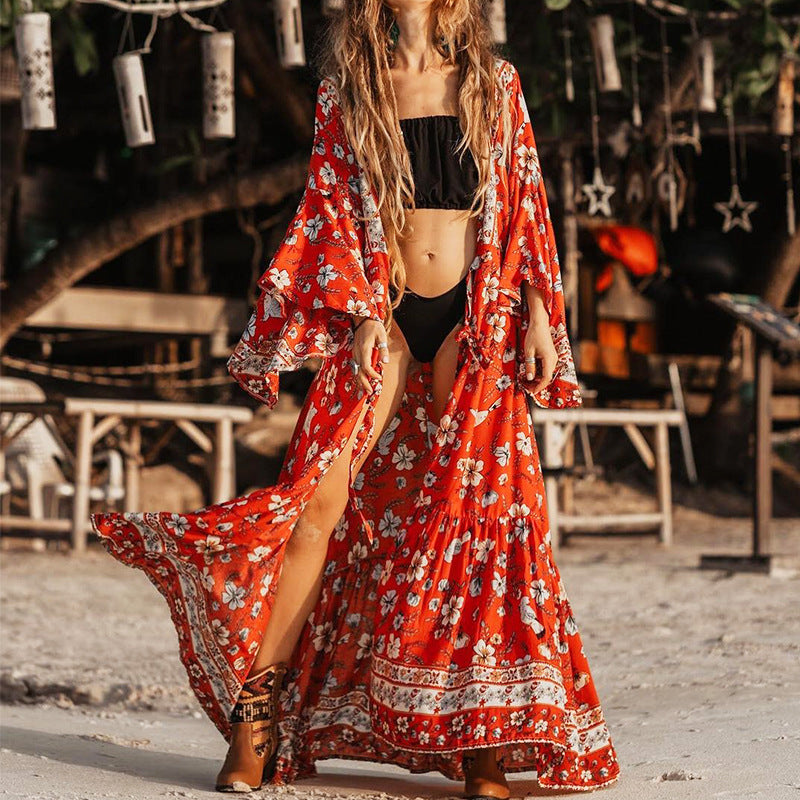 Women's Mid-length Printed Dress