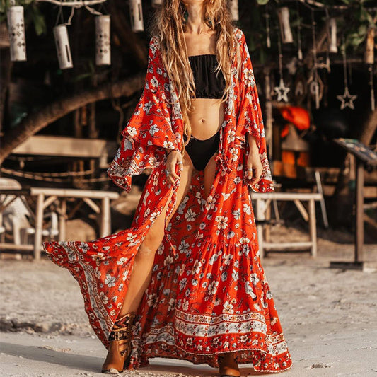 Women's Mid-length Printed Dress