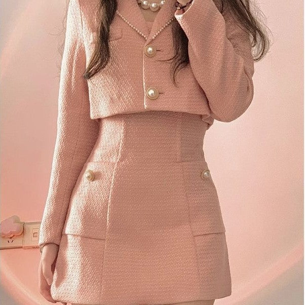 Hot Girl Temperament Salt Celebrity Early Autumn Dresses Two-piece