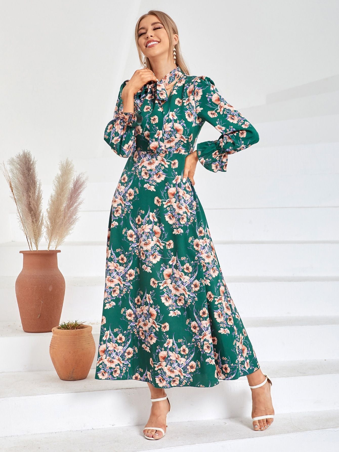 Women's Fashionable Casual Elegant High Waist Dress
