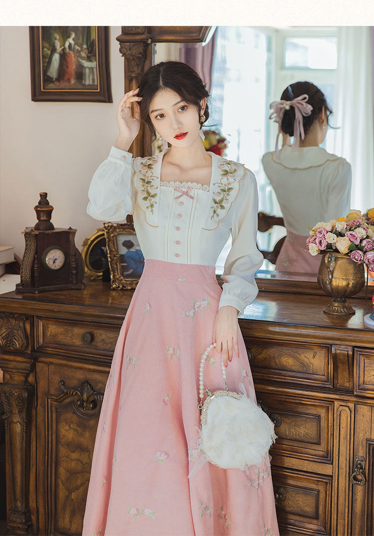 Early Autumn Women's New Clothing Retro French Romantic Pastoral Style Fairy Dress