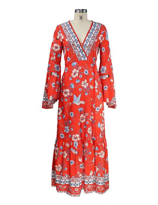 Women's Mid-length Printed Dress