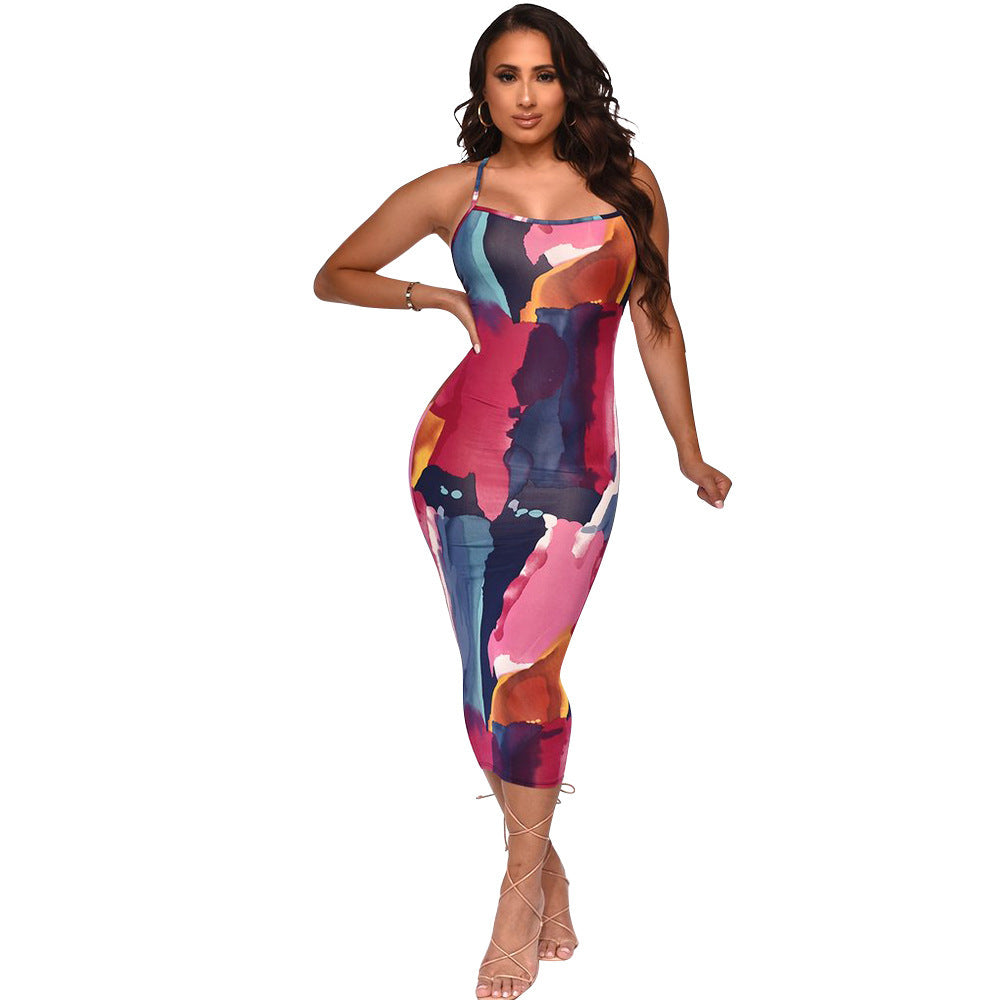 Digital Printing Tight One-step Skirt