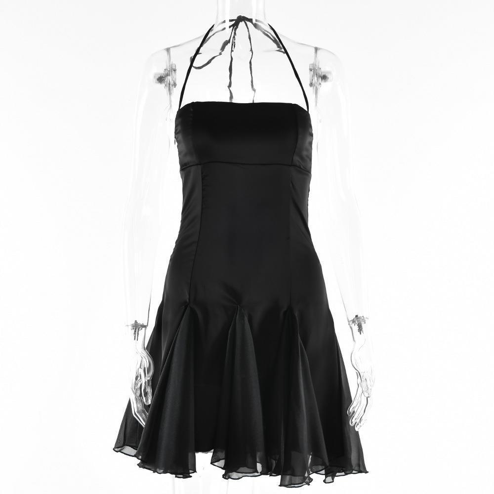 Women's Summer Sweet Style Backless Short Dress