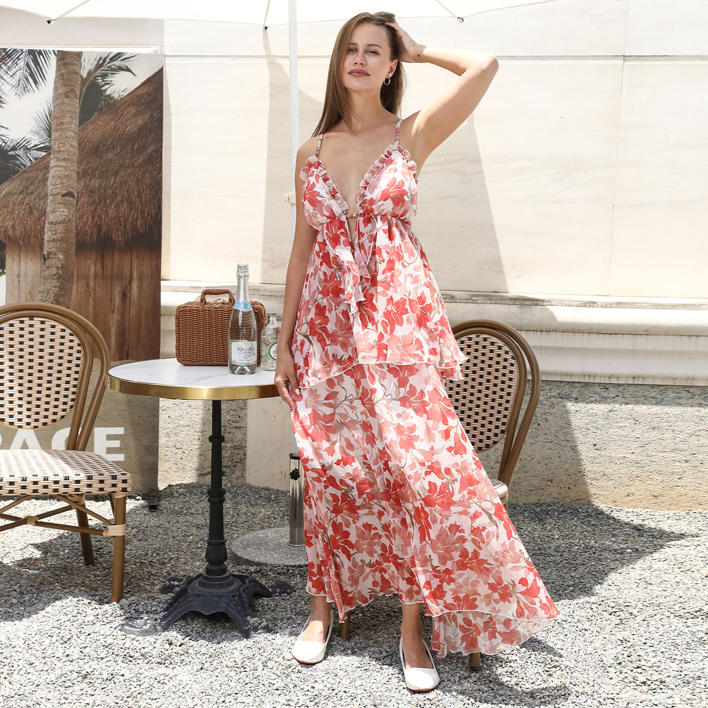 Women's Floral Fashion Simple Dress