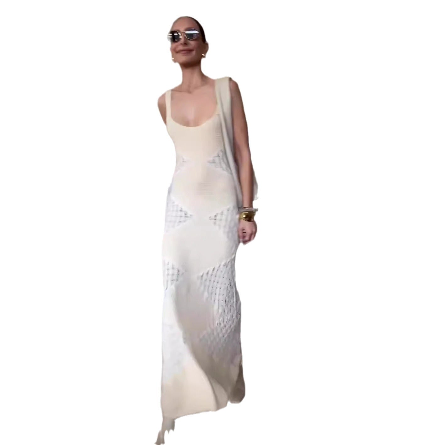 Women's Fashion Hollowed-out Suspender Dress